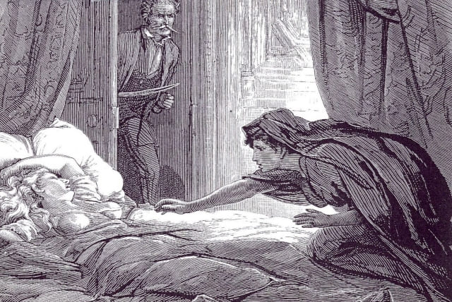 Illustration in Carmilla, Joseph Sheridan Le Fanu's vampire story